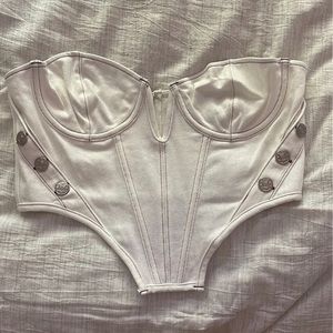 White Fox Boutique White Corset Top
